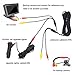 Royitay 12V/24V Super Thin 4 Pin Cigarette Lighter Power Supply Kit for Car Rear View Camera and LCD Monitor with RCA Connection Cable Extension for Backup Camera