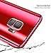 Galaxy S9 Case Galaxy S9 Plus Case 3 in 1 Full Body Plating Mirror Ultra Thin Skin Protective Cover for Samsung Galaxy S9/S9 Plus (Galaxy S9 Plus, red)