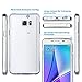 ULAK Galaxy Note 5 Case,[Clear Slim] Premium Transparent Back Panel Bumper Hard TPU Case for Samsung Galaxy Note 5 (Crystal Clear)