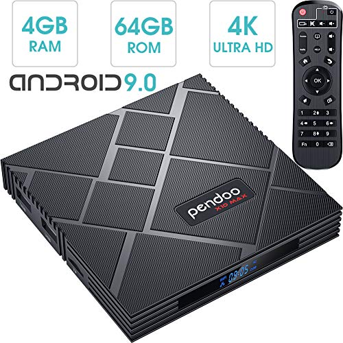 pendoo-Android-90-TV-Box-4GB-RAM-64GB-ROM-X10-MAX-Android-TV-Box-RK3318-Quad-Core-64Bits-Dual-WiFi-24G-5G-Bluetooth-3D-4K-Ultra-HD-H265-USB-30-Android-Box