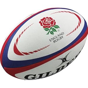 Gilbert England International Replica Rugby Ball – Size 5 –