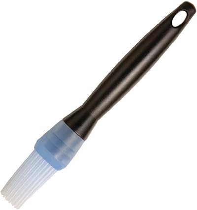 KitchenCraft Silicone Pastry Brush 17cm Black Blue Heat Resistant Food Safe