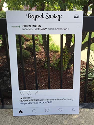 Selfie Frame Social Media Photo Frame Booth Prop Cutout Poster