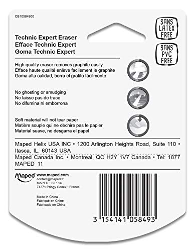 Maped Technic Expert Vinyl Eraser x2 (105849) - Thumbnail 3