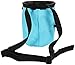 AMC Climbing Chalk Bag with Embroidery/Front Pocket/Belt (Light Blue, 6 inches x 4 inches)