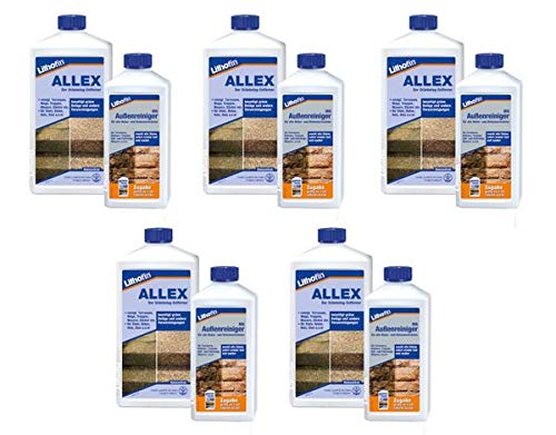 Lithofin ALLEX 5 l + Lithofin MN Außenreiniger 2,5 l - gratis - - gratis Reinigen von Natursteinen