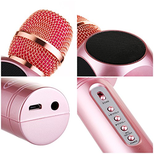 image for Wireless Microphone Karaoke,Amicool Portable Karaoke Player Speaker fo