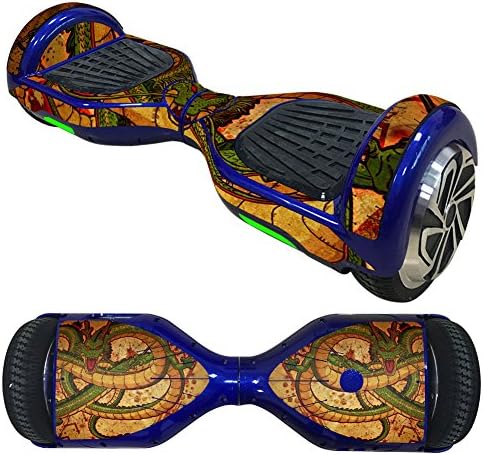 FreeSticker Protective Vinyl Skin Decal for Self Balancing Scooter Hoverboard mini hover 2 wheel x1 razor wrap cover sticker Action , Horror games and Superheroes super graphic (Dragon Ball)