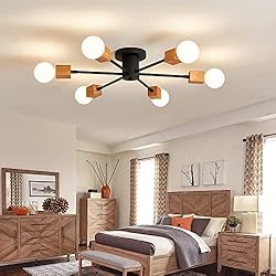 MOUJOE Semi Flush Mount Ceiling Light Fixture