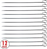 RAM ONLINE Ram 1B09W9YRSNQ2 Kebab Skewers Set of 12 Stainless Steel 30cm view 7