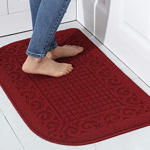 COSY HOMEER 32X20 Inch Anti Fatigue Kitchen Rug Mats are Made of 100