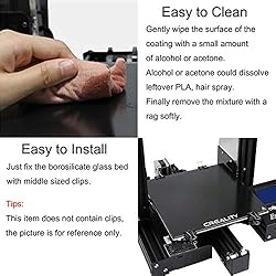 Creality Ender 3 Glass Bed Upgraded Build Surface