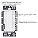 TORCHSTAR 2 Pack 3-Way/Single Pole Dimmer Switch, Suit for 150W LED/CFL 600W Incandescent/Halogen, Both Single Pole/3-Way Applications Available, Wall Plate Included, UL Listed