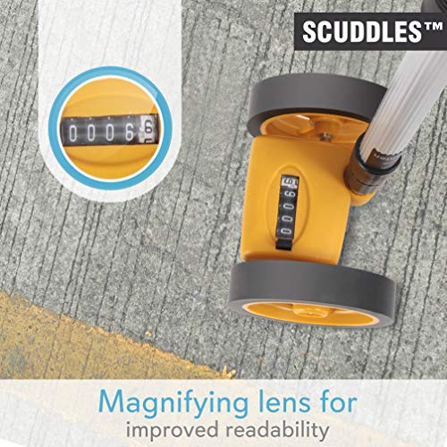 4 Double+Wheel+Collapsible+Measuring+Yellow