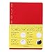Nitoms S4109 STALOGY Notebook, A5, Squared, 1/2 Ear, Red