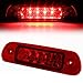 Auto Dynasty Red Housing LED 3rd Third High Mount Rear Brake Light Stop Lamp Compatible with Jeep Grand Cherokee WJ 99-04