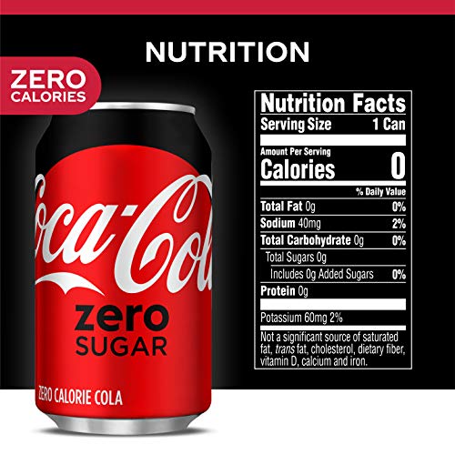 Coke Zero Sugar Diet Soda Soft Drink, 12 fl oz, 12 Pack Buy Online in