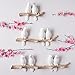 WINGOFFLY® Decorative Birds On Tree Branch Wall Mounted Coat Hanger for Coats/Hats/Keys/Towels(Three Birds)