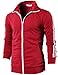H2H Mens Active Slim Fit Track Jacket Zip-up Long Sleeve Training Basic Designed