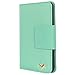 HILDA Galaxy S6 Case, Galaxy S6 Wallet Case,PU Leather Case,Credit Card Holder,Flip Cover Case[Mint Green]