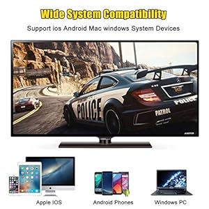 Dongle Display Wireless, Adattatore Wireless Display HDMI,1080P HD WiFi Display Dongle Ricevitore Supporto Miracast… - immagine 5