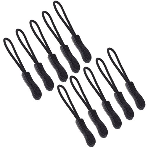 Hg-x black color zipper pulls fits/zipper fixer (10 pcs…