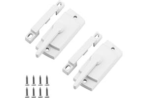 AECSZE Window Sash Locks, 2 PCS Window Latches Replacement, Window Locks for up and Down Windows, Replacement Window Locks for Vertical and Horizontal Sliding Windows