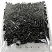 200 PCS 3.5 mm Silicone Lined Copper Micro Tube Rings Links Beads Linkies For I Tip Stick Glue Hair Extensions - Color Black -By Hair De Ville