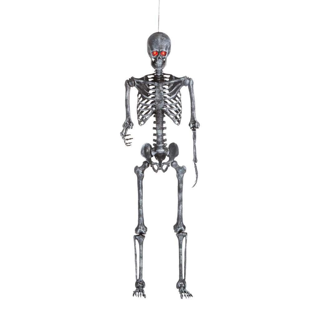 Home Accents Holiday 5 ft. LED Pose-N-Stay Ash Skeleton