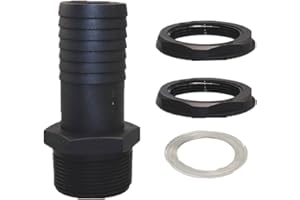 Fenteer Barrel Duct, Rain Barrel Hose Nozzle, Fittings Barrel Base Joint Tank Overflow Connector, IBC Tank Duct, for Rain Bar