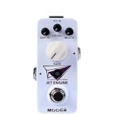 MOOER Jet Enginedual Flanger Pedal Micro Modulation Pedal | Digital Multi-frequency Flanger, Two Different Flanger Modes, True Bypass Switching