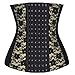 Leoneva Workout Waist Trainer Corset - Waist Cincher Tummy Shaper Girdle 6 Hooks Chemises