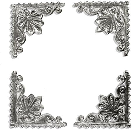 Kunze 8-Piece Dresden Fancy Corners, Silver