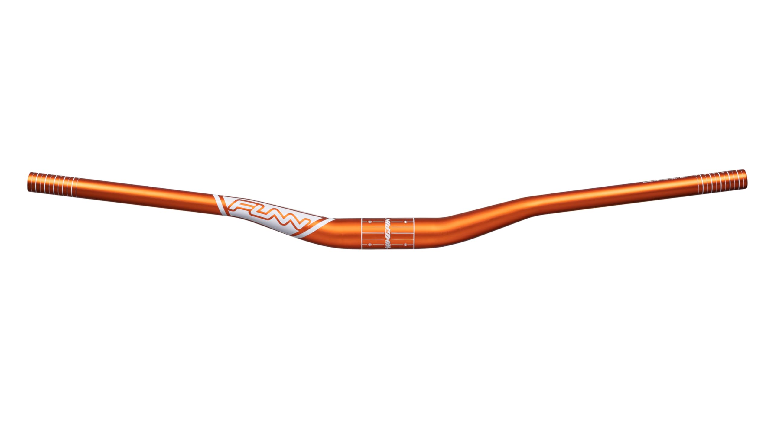 Funn Kingpin Mountain Bike Handlebar with Bar Clamp 35mm and Width 785mm, Tough and Lightweight Alloy Riser Handlebar for MTB, BMX and Road Bike, Rise 30mm MTB Handlebar (Orange)