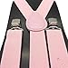 Awesome Light Pink Wedding Accessories Adjustable Bow Tie & Suspenders
