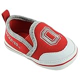NCAA Ohio State Buckeyes Baby Soft Sole Shoe, Red, X-Large (9-12 months)