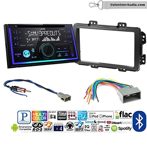 Volunteer Audio JVC KW-R930BTS Double Din Radio Install Kit with Bluetooth USB AUX Fits 2013-2014 Honda Civic (With Factory Nav)