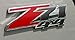 Muzzys (Set of 2) Z71 4x4 Emblems Badges For GMC Sierra Chevy Silverado Suburban Tahoe