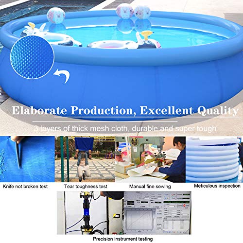 Inflatable Kiddie Pool for Summer Relax Swimming Pool for Kids and