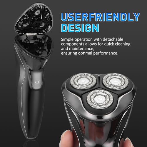 Phisco Rasuradora Eléctrica Recargable para Hombre, Afeitado Preciso y Suave, Diseño Impermeable, Batería de Larga Duración, Sistema Antitirones, Ideal para Viajes