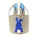Easter Basket for Kids Bunny Bag for Easter Hunt,100% Ear Stand Up(B-Rabbit-Blue)
