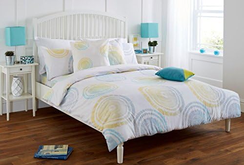 Complete Bedding Set Duvet Cover With Fitted Sheet + Pillowcases Polycotton (King, Fossil) by Spreme