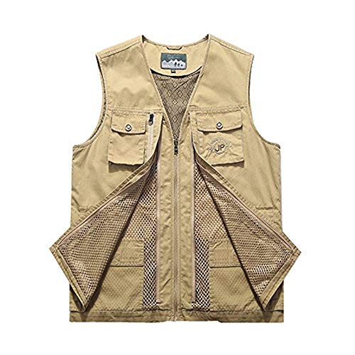 HX fashion Rmellose Herren Micofaser Weste Outdoor Multifunktionsweste Anglerweste Bequeme Größen Mit Praktischen… – Bild 3