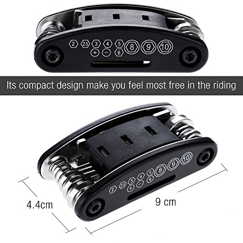 image for Zacro 16 in 1 Multi-Function Bike Bicycle Cycling Repair Tool Kit and 