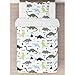 Sweet Jojo Designs 2-Piece Twin Comforter Set (Modern Dinosaur) for Boys, Children, Kids Bedding, Bed in a Bag incl. Blanket & Pillow Sham (Bohemian Dinosaurs, Prehistoric, Boho, Grey & White Volcano)