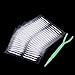 120 pcs White Double-sided Eyelid Adhesive Thin invisible Eyes Tape Sticker Fork