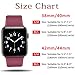 ATUP Sport Band Compatible with Apple Watch 38mm 40mm 42mm 44mm Women Men, Soft Silicone Replacement Bands for iWatch Apple Watch Series 4, Series 3, Series 2, Series 1 (Wine Red, 38mm/40mm-S/M)