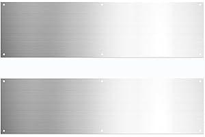 Stainless Steel Push Plates for Doors 2 Pack for Exterior Use, Effective Protection Against Wear and Damage