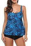 Avidlove Women's Two Piece Tankinis Set Floral Print Swimsuits with Beach Shorts