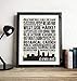 Cleveland Landmarks Skyline and Typography, Vintage Dictionary Art Print, Antique Wall Art Home Decor, Boho Poster, Farmhouse Decoration Living Room Bedroom Office 8x10 Inches, Ready To Frame